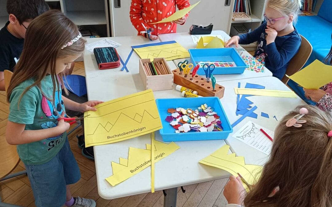 Die 1.Klasse feiert das Buchstabenfest